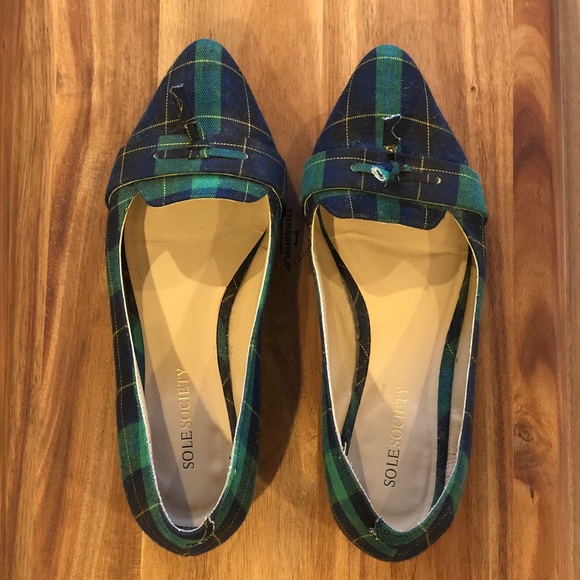 Sole Society Plaid Flats - Picture 4 of 6